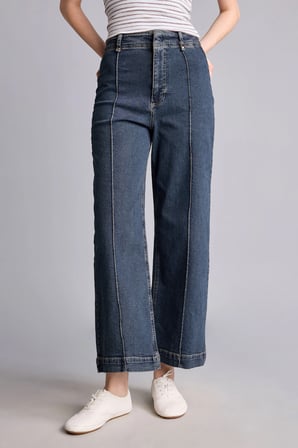 DeFacto Culotte Yüksek Bel Jean Yıkamalı Pantolon F5537AX26SPNM85