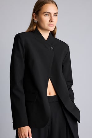 Oversıze Hakim Yaka Blazer Ceket