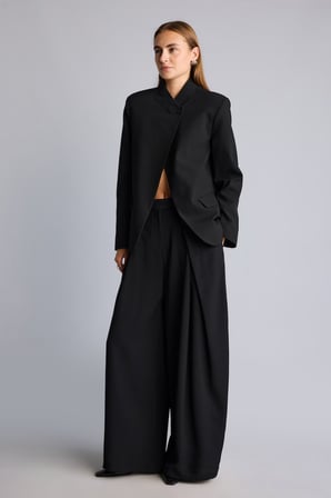 Oversıze Hakim Yaka Blazer Ceket