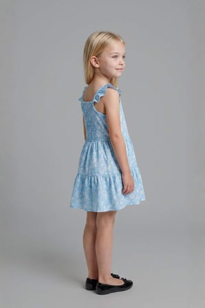 DeFacto Askılı Poplin Elbise Kız Bebek H8453A526HSBE400