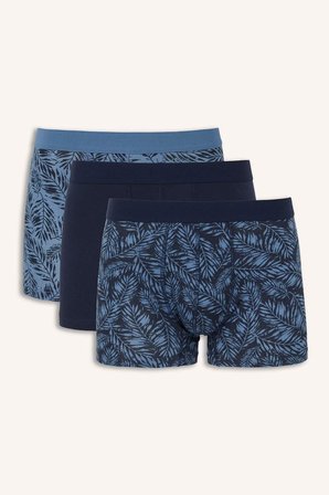 DeFacto Regular Fıt Baskılı 3'lü Boxer E5043AX26AUBE364