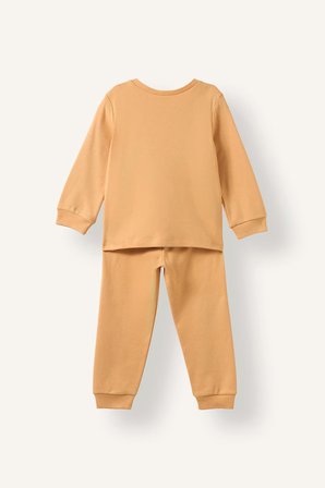 DeFacto %100 Pamuk Baskılı Sweatshirt Üst Lastikli Paça Alt 2'li Pijama Takımı Erkek Bebek I1437A526AUOG615