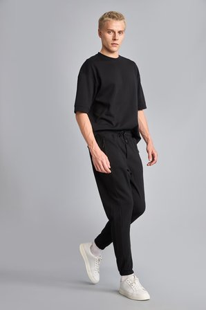 DeFacto Slim Fit Dar Kesim Fermuar Cepli Pike Eşofman Altı D5258AX26AUBK81