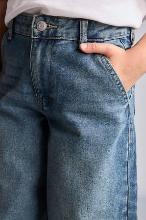 DeFacto Baggy Fıt Jean Mavi Pantolon Kız Çocuk H6244A826AUNM28
