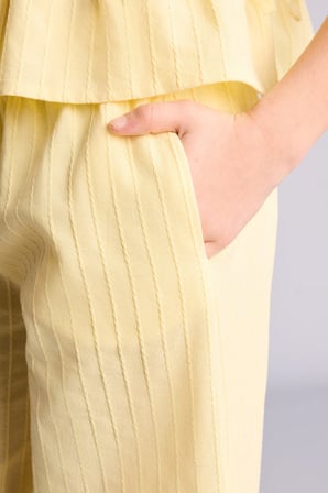 Wıde Leg Geniş Paça Pamuklu Pantolon Kız Çocuk