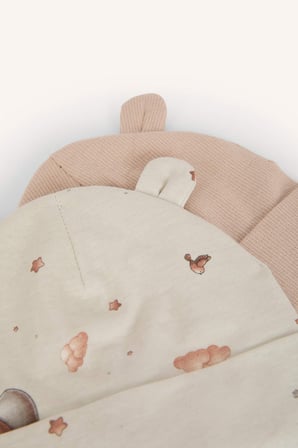 DeFacto Desenli 2'li Penye Bere Erkek Bebek I1059A526WNBG303