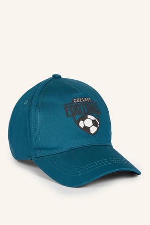 Spor Baskılı Nakış Pamuklu Cap Şapka Erkek Çocuk