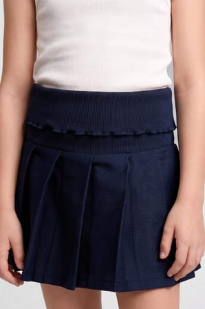 DeFacto Pamuklu Pileli Gabardin Mini Etek Kız Çocuk H9206A826AUNV31