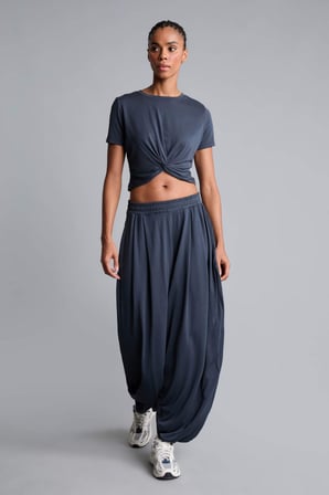 Wıde Leg Standart Paça Standart Boy Modal Sporcu Pantolon