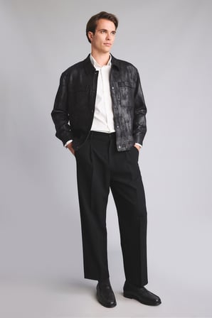 Ultra Yumuşak Slim Fit Gömlek Yaka Çift Cep Çıtçıtlı Süet Mont