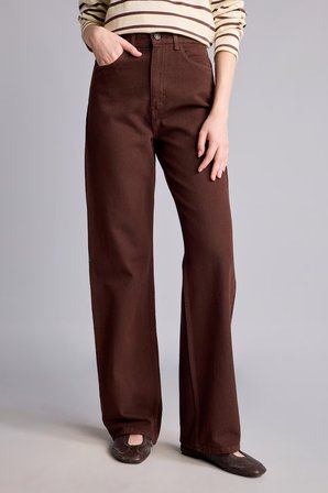 Straıght Fıt Normal Bel Düz Paça Gabardin Pantolon