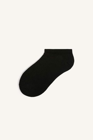 DeFacto Erkek 10'lu Pamuklu Sneaker Siyah Çorap I3490AXNSBK23