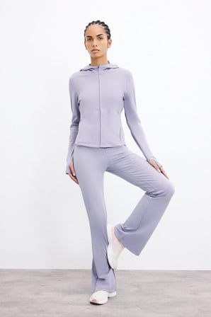 DeFacto Esnek Kumaş Aırtech Flare Fit Yüksek Bel Beli Saran Sporcu Pantolon C9192AX26AUPR522