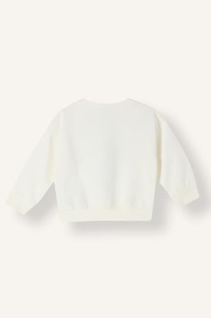 Regular Fıt Bisiklet Yaka Baskılı Sweatshirt Kumaşı Sweatshirt Erkek Bebek