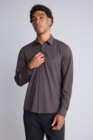 Slim Fit Klasik Yaka Uzun Kollu Gömlek