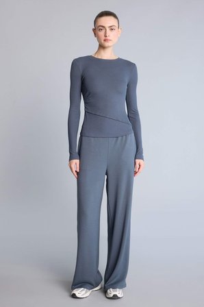 DeFacto Wıde Leg Geniş Paça Standart Boy Modal Sporcu Pantolon D7128AX26SPAR126