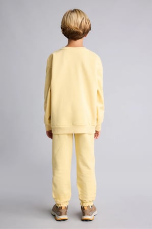 Overshirt Fit Bisiklet Yaka Baskılı Sweatshirt Erkek Çocuk