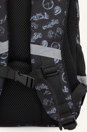 DeFacto Unisex Otomobil Desenli Fermuarlı Sırt Çantası H9253A8NSKR1