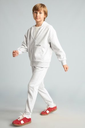 DeFacto Baskılı Lastikli Paça Kalın Kumaş Jogger Eşofman Altı Erkek Çocuk H9685A826WNGR400