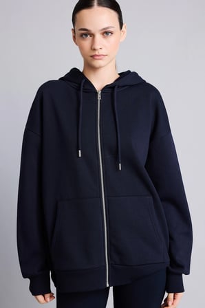 Pamuklu Oversıze Kapüşonlu Kalın Kumaş Sweatshirt