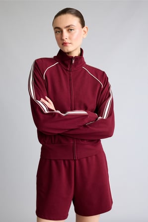 DeFacto Ultra Yumuşak Standart Fıt Dik Yaka Fermuarlı Spor Hırka H2046AX26AUBR115