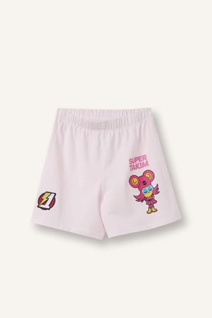 DeFacto Super 1 Takım Lisanslı 2'li Beyaz Pijama Takımı Kız Çocuk H7996A826SMWT34