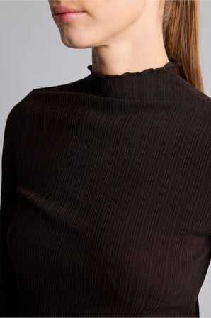 DeFacto Slim Fit Fırfır Kenarlı Fitilli Kaşkorse Uzun Kollu Tunik I1459AX26AUBN340