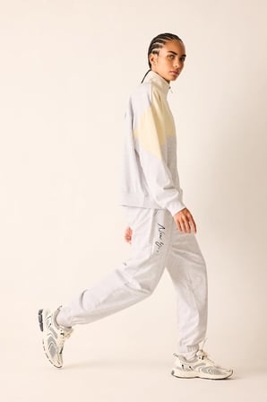 NBA New York Knicks Jogger Fit Çift Cepli Baskı Detaylı Sweatshirt Kumaşı Eşofman Altı