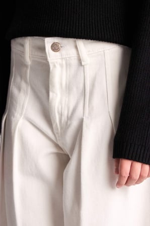 DeFacto Wıde Leg Cepli Gabardin Geniş Paça Pantolon Kız Çocuk I2678A826AUER105