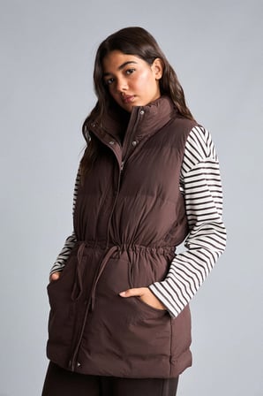 Regular Fit Beli Bagcikli Kapüşonlu Şişme Yelek