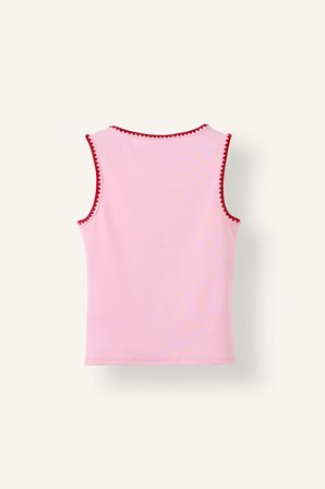 DeFacto Slim Fit Yuvarlak Yaka Kontrast Şerit Detaylı Ribana Atlet F6276AX26SMPN205