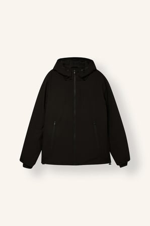 Su İtici Regular Fit Kapüşonlu Mont