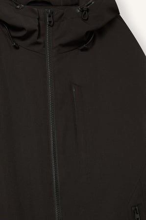 Su İtici Regular Fit Kapüşonlu Mont
