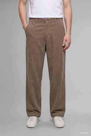 Baggy Fit Geniş Kalıp Normal Bel Geniş Paça Pantolon