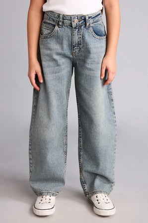 baggy fıt jean pantolon kız çocuk