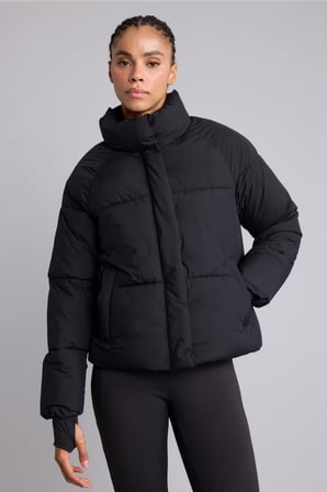 Rüzgar Geçirmez Su İtici Regular Fit Dik Yaka Reglan Kol Kışlık Şişme Mont