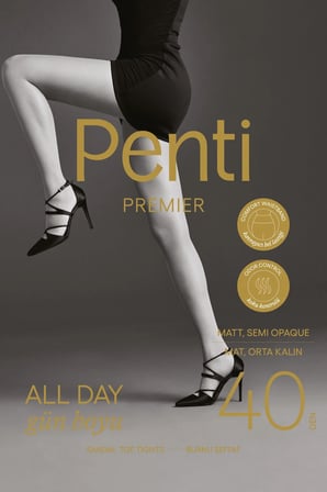 Siyah Premier All Day 40 Maxi Külotlu Çorap