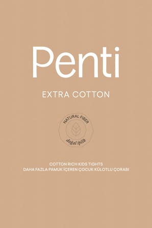 Siyah Pretty Extra Cotton Külotlu Çorap