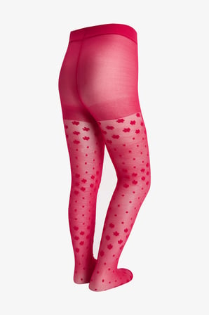 Tango Kırmızı Pretty Dotted Daisy Külotlu Çorap