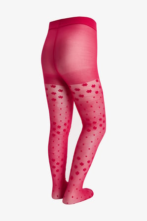 Tango Kırmızı Pretty Dotted Daisy Külotlu Çorap