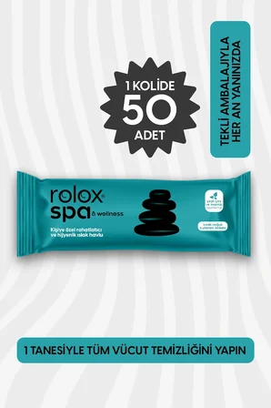Spa - 50 Paket - Rahatlatıcı Ve Hijyenik Islak Havlu