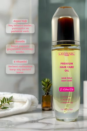 Licorael Dubai Premium Haır Care Oil (Saç Bakım Yağı) 120ML