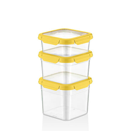 3'Lü Set Loxo Sızdırmaz Saklama Kabı 700 -1000-1500 ML