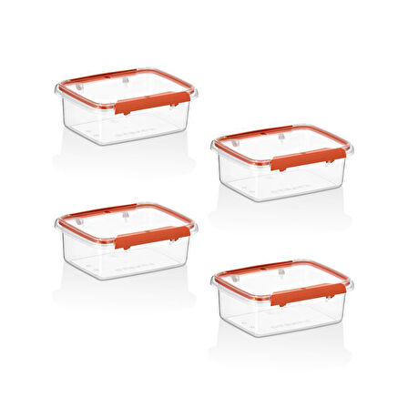 Smartware 4'Lü Set Press - Lock Saklama Kabı 360 ML