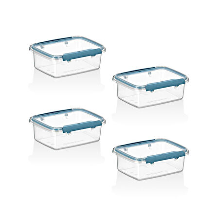 Smartware 4'Lü Set Press - Lock Saklama Kabı 360 ML