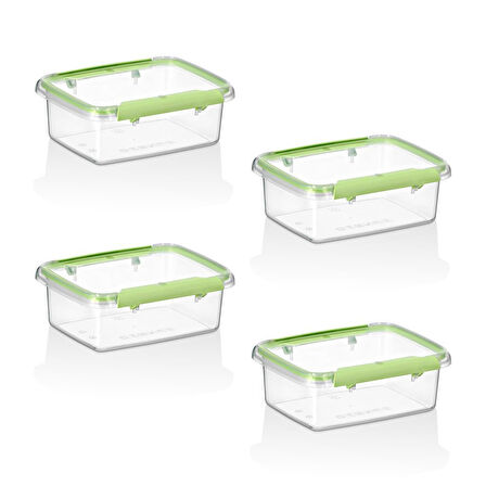 Smartware 4'Lü Set Press - Lock Saklama Kabı 820 ML