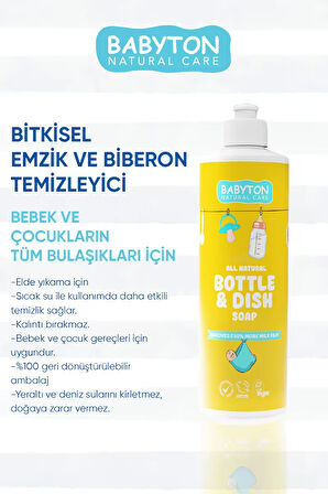 Babyton Doğal Emzik Ve Biberon Temizleyici 500 ml