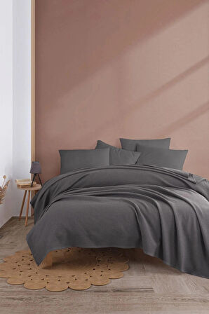Ecocel Pike Örtü Battal MegaKing 260x230cm Karde Antrasit  