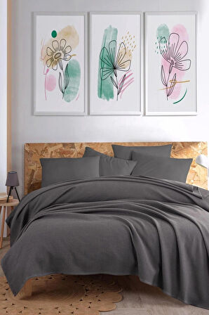 Ecocel Pike Örtü Battal MegaKing 260x230cm Karde Antrasit  
