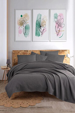 Ecocel Pike Örtü Battal MegaKing 260x230cm Karde Antrasit  